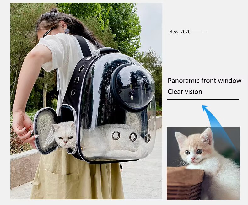 Transparent carrying for pets