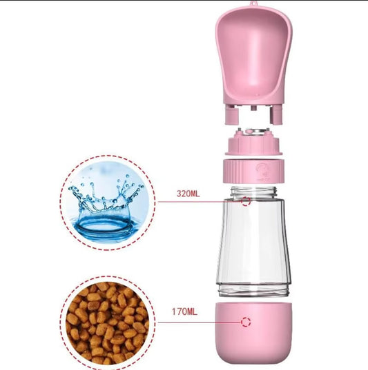 Portable Water Bottle + Food Bowl